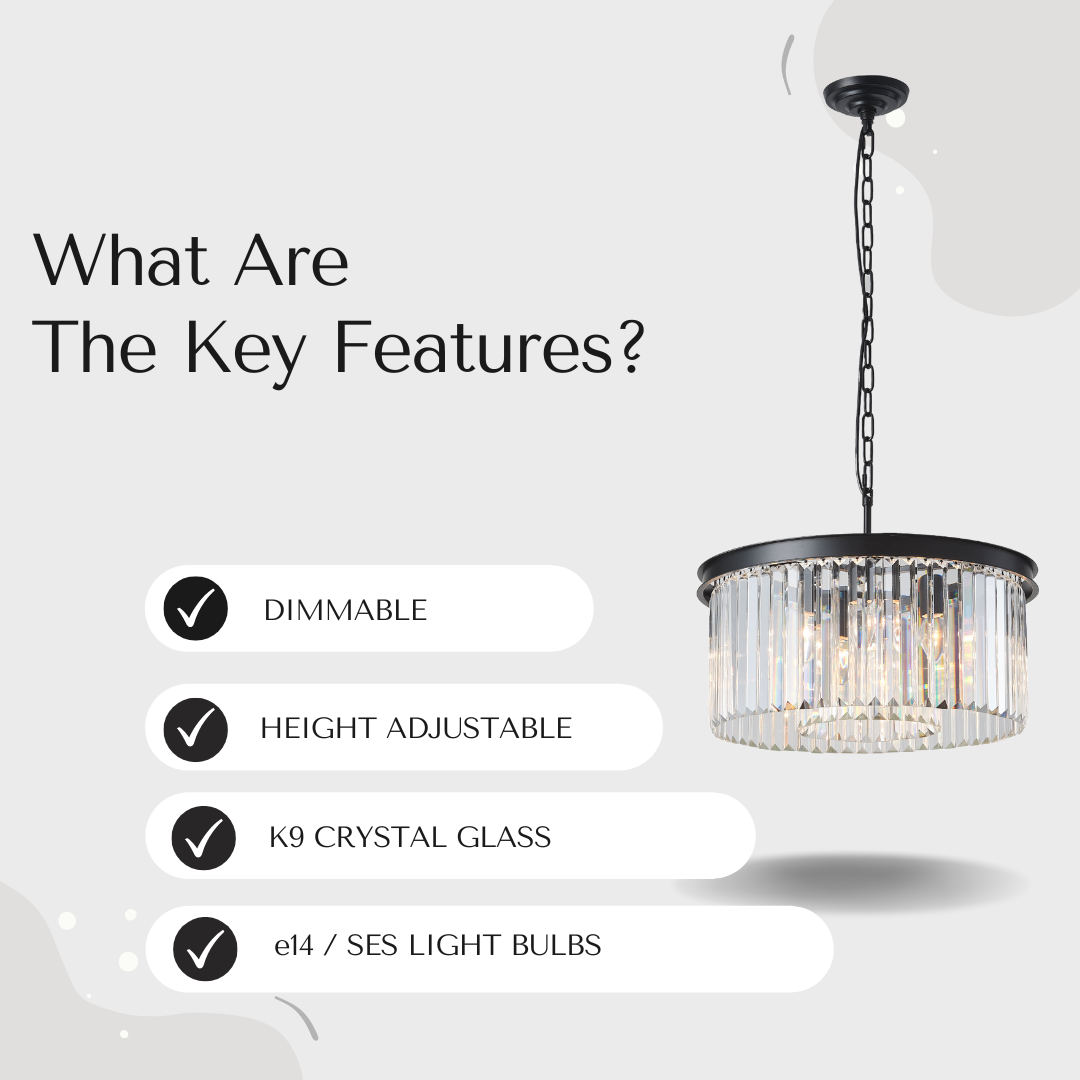 Carolina Large Crystal Chandelier Ceiling Light