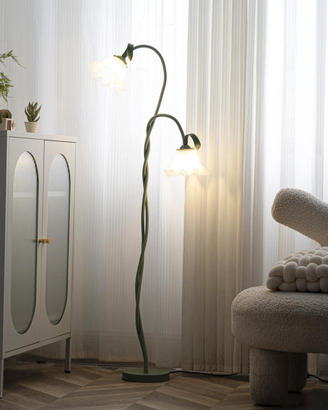 Calla Flowers Floor Lamp detail