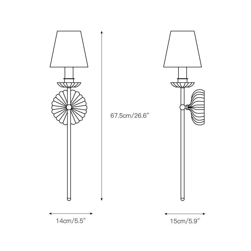 Catina Fluted Wall Light
