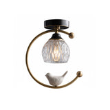 Ceramic Bird Ceiling Lamp