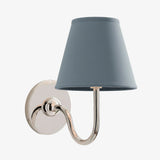 Luvora Wall Lamp 1 Head / Chrome / Dusty Blue Plain