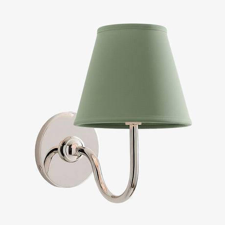 Luvora Wall Lamp 1 Head / Chrome / Sage Green Plain