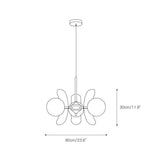 Coloured Acrylic Sputnik Chandelier