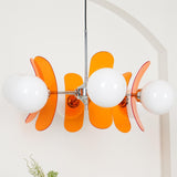 Coloured Acrylic Sputnik Chandelier