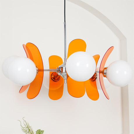 Coloured Acrylic Sputnik Chandelier