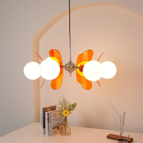Coloured Acrylic Sputnik Chandelier