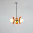Coloured Acrylic Sputnik Chandelier