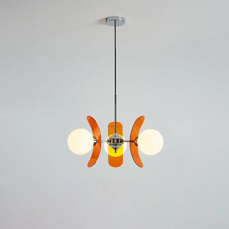Coloured Acrylic Sputnik Chandelier