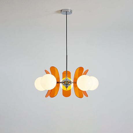 Coloured Acrylic Sputnik Chandelier