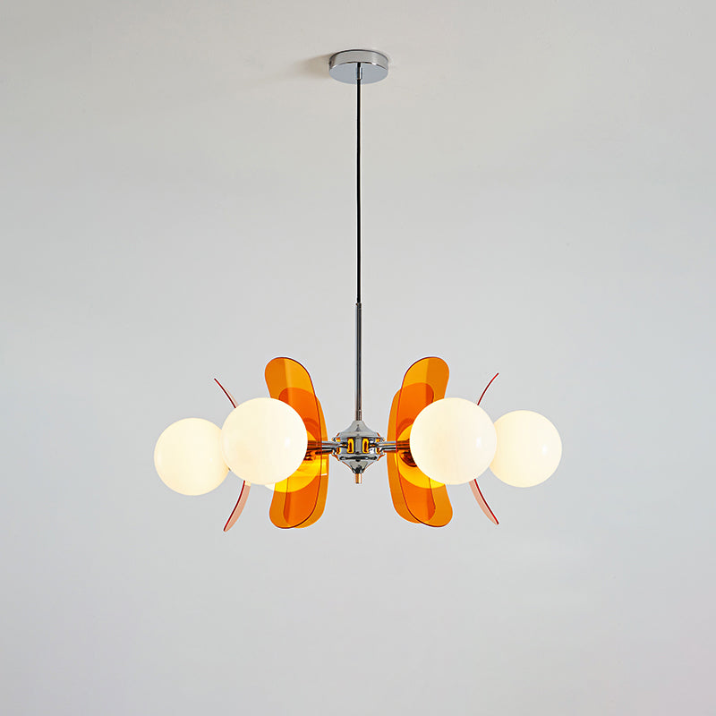 Coloured Acrylic Sputnik Chandelier