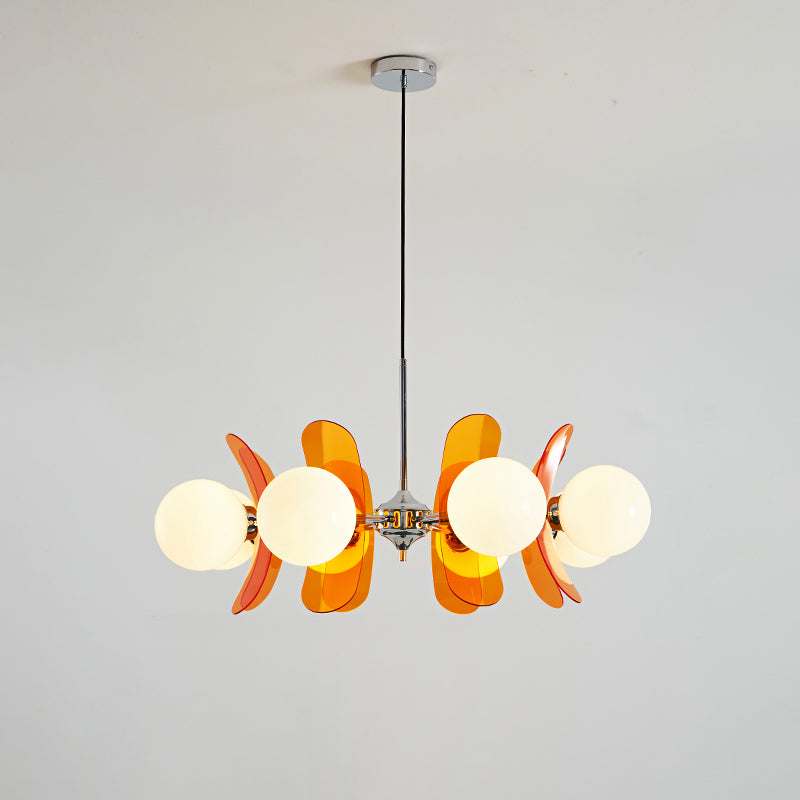 Coloured Acrylic Sputnik Chandelier