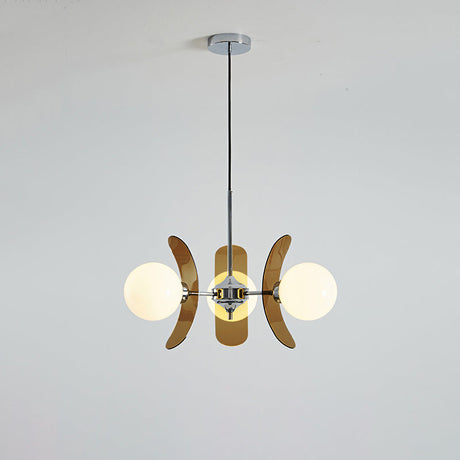 Coloured Acrylic Sputnik Chandelier