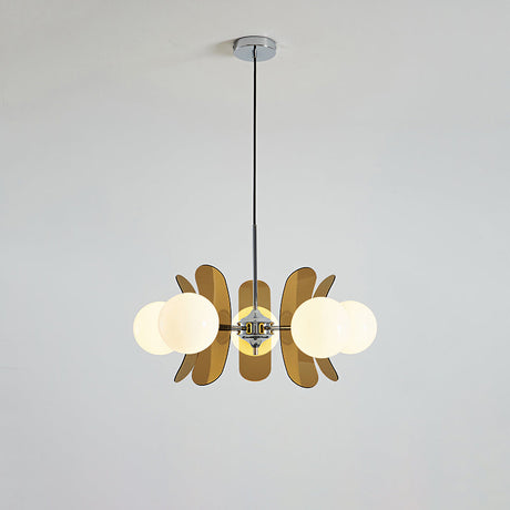 Coloured Acrylic Sputnik Chandelier