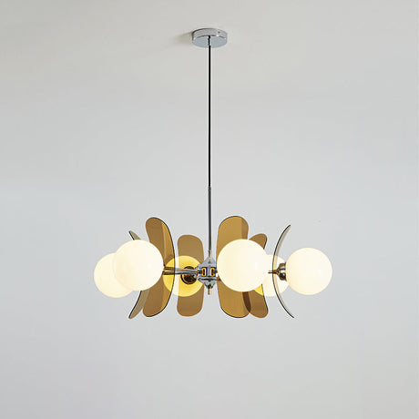 Coloured Acrylic Sputnik Chandelier