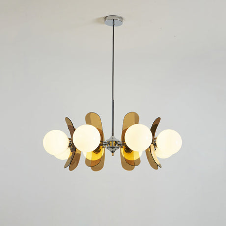 Coloured Acrylic Sputnik Chandelier