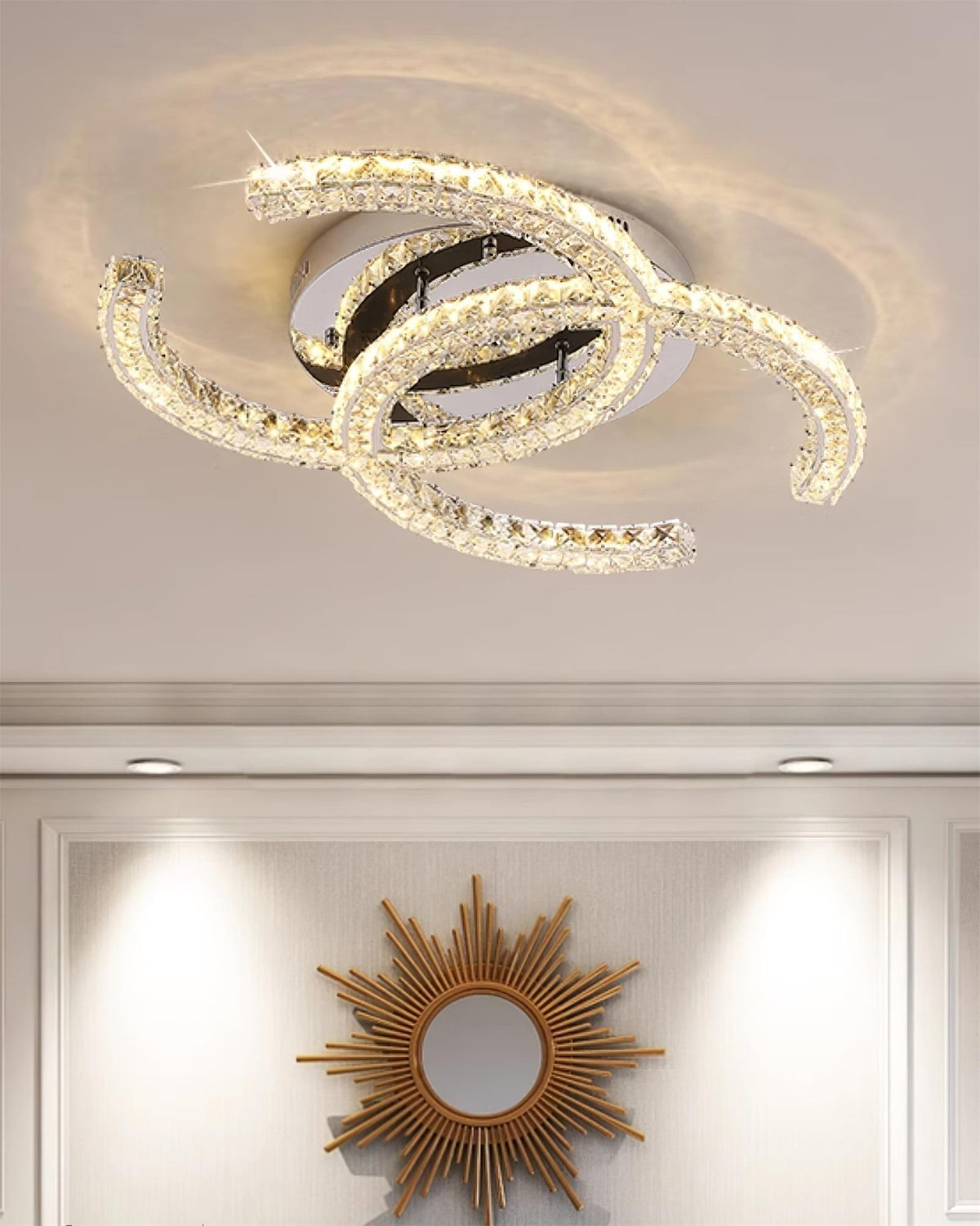 Crystal Ceiling Light detail