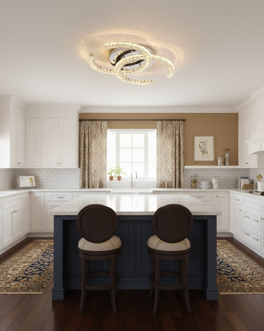 Crystal Ceiling Light detail