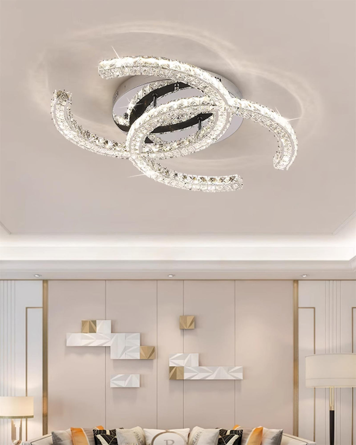 Crystal Ceiling Light detail