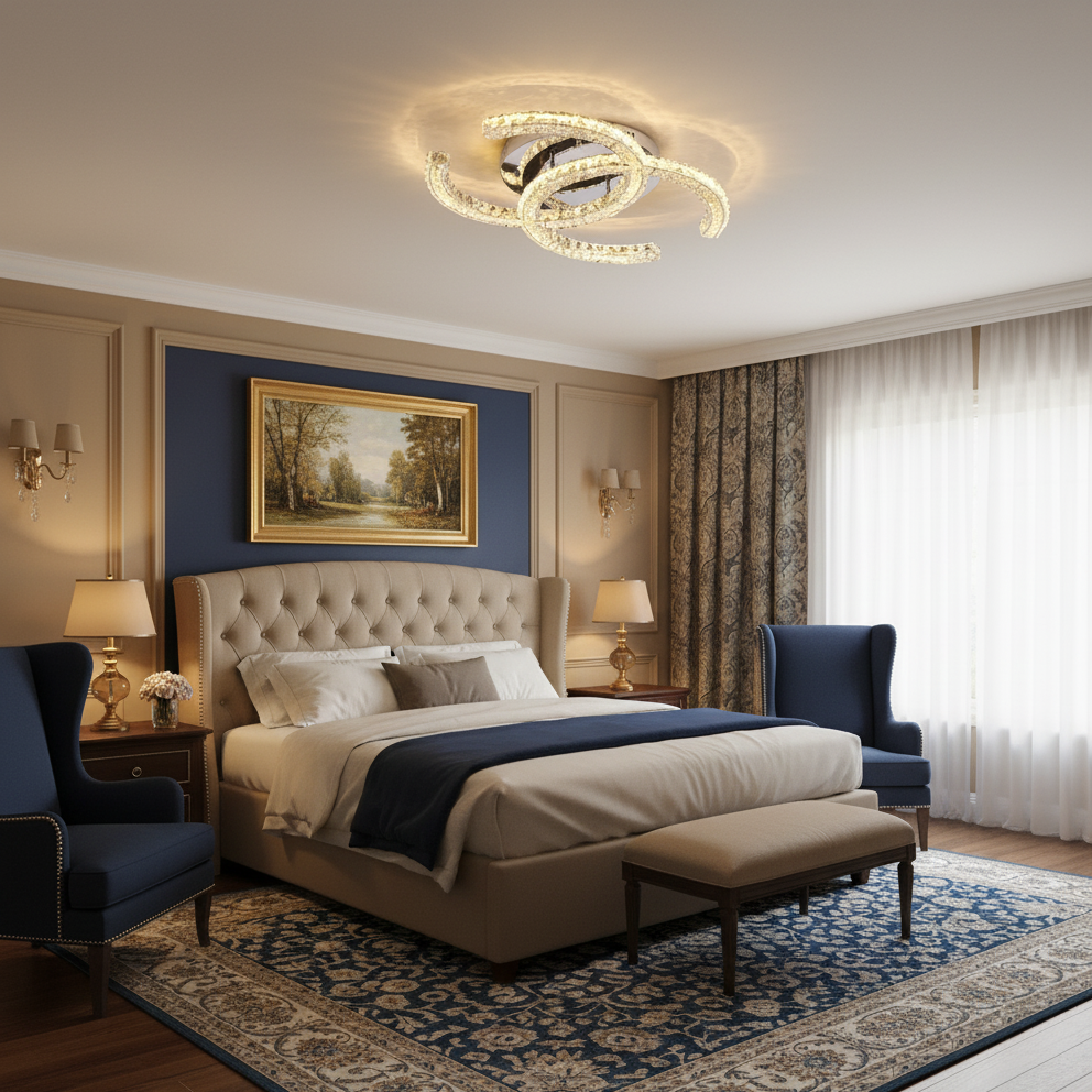 Crystal Ceiling Light detail