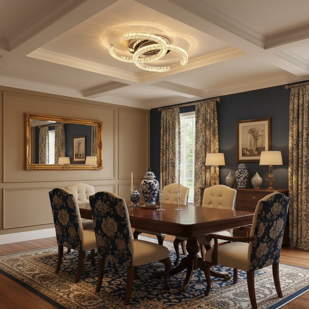 Crystal Ceiling Light detail