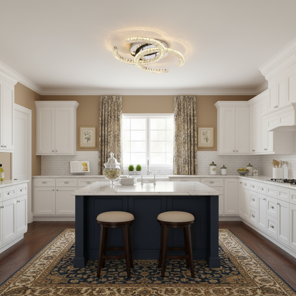 Crystal Ceiling Light detail