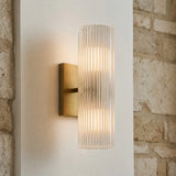 Doran Modern Elegant Alabaster Tube Sconce