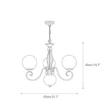 Evelyn Glass Globe Chandelier
