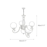 Evelyn Glass Globe Chandelier
