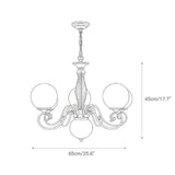Evelyn Glass Globe Chandelier