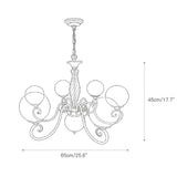 Evelyn Glass Globe Chandelier