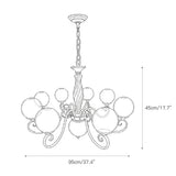 Evelyn Glass Globe Chandelier