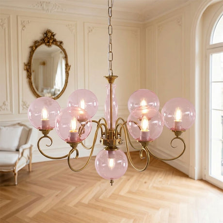 Evelyn Glass Globe Chandelier