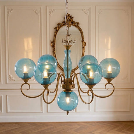 Evelyn Glass Globe Chandelier