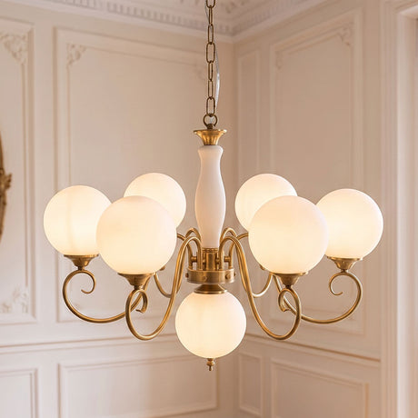 Evelyn Glass Globe Chandelier