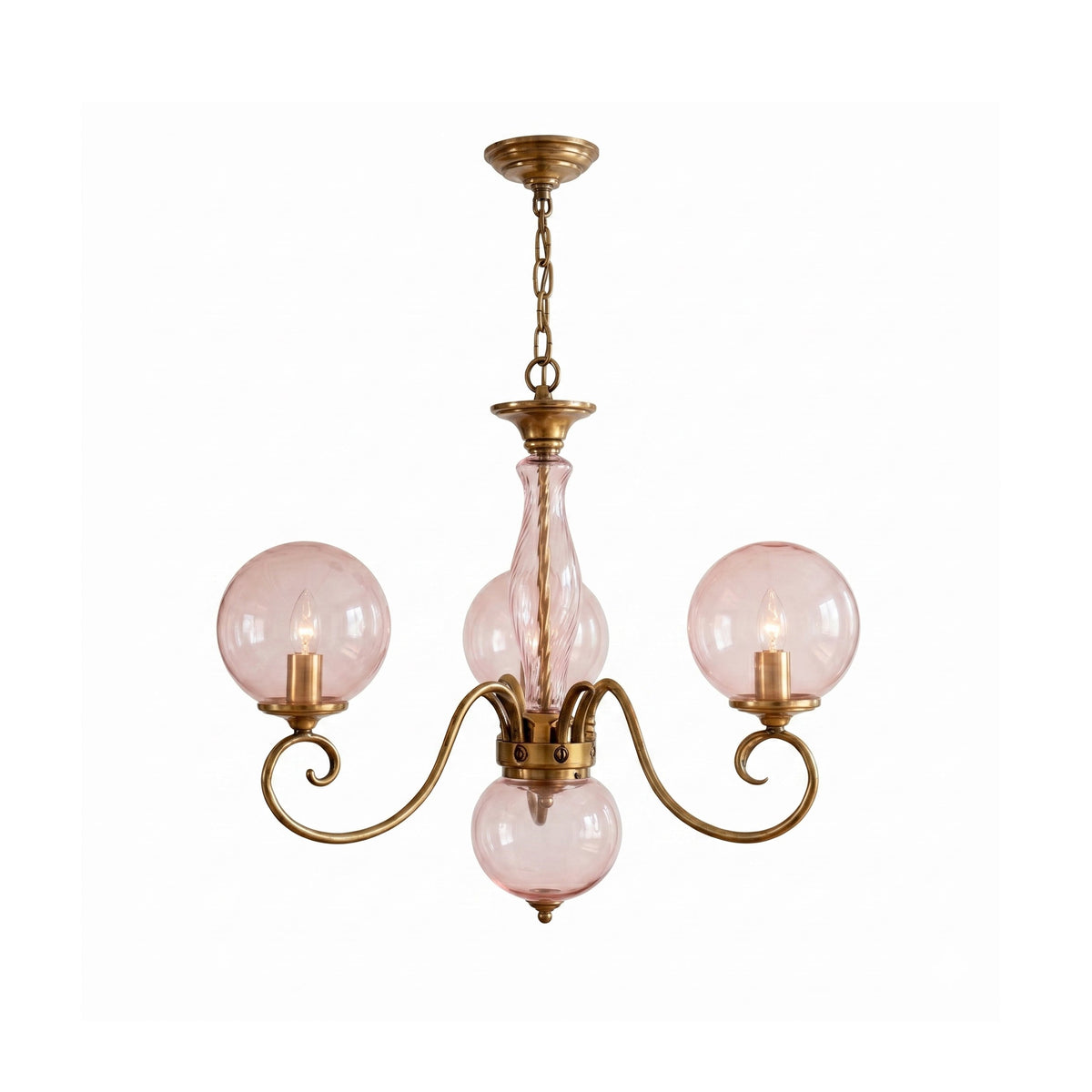 Evelyn Glass Globe Chandelier