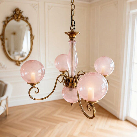 Evelyn Glass Globe Chandelier