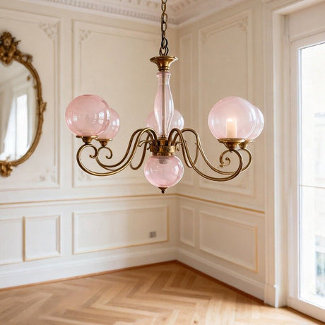 Evelyn Glass Globe Chandelier