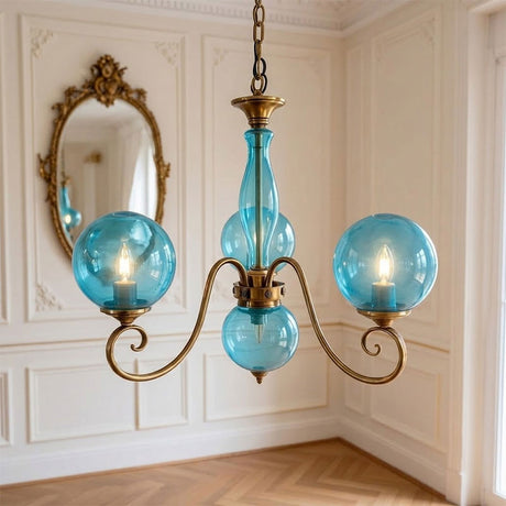 Evelyn Glass Globe Chandelier