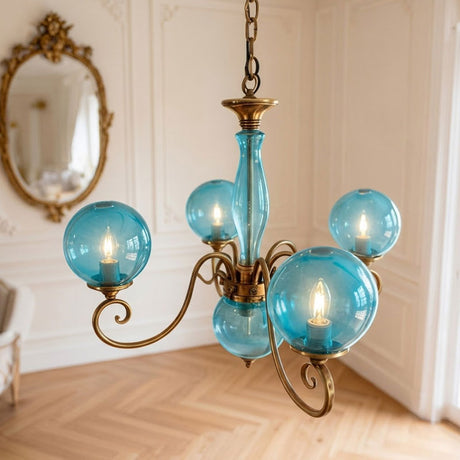 Evelyn Glass Globe Chandelier