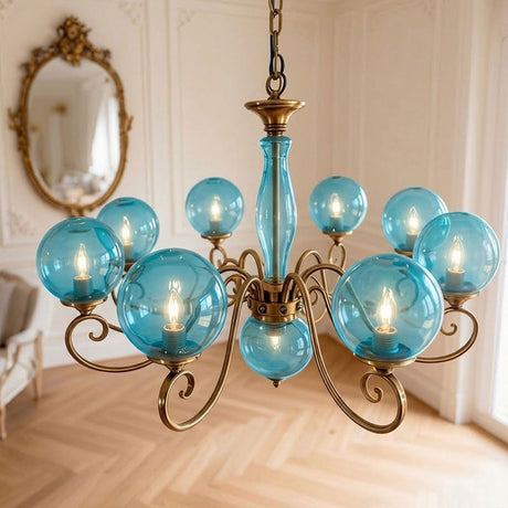Evelyn Glass Globe Chandelier