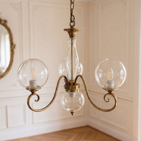 Evelyn Glass Globe Chandelier