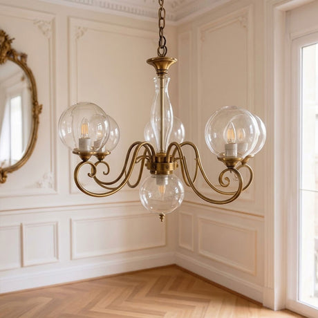 Evelyn Glass Globe Chandelier