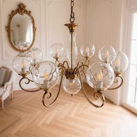 Evelyn Glass Globe Chandelier