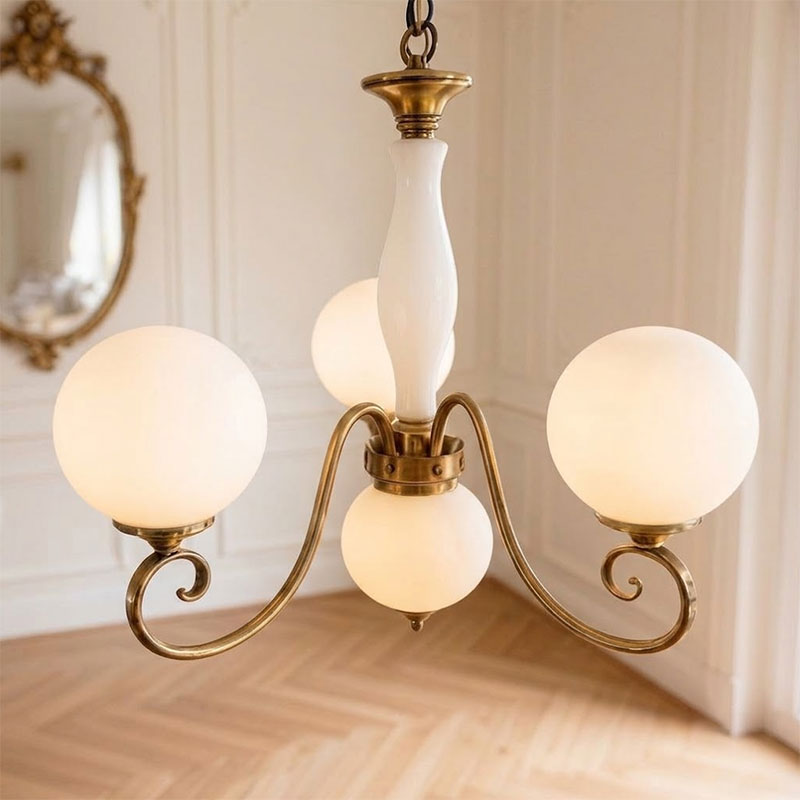 Evelyn Glass Globe Chandelier