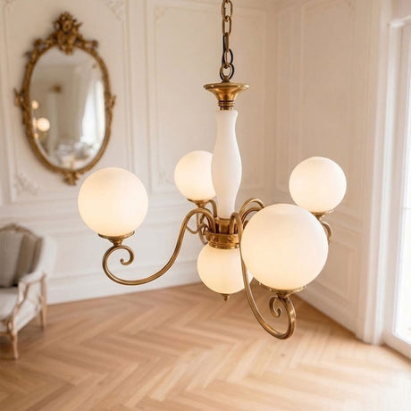 Evelyn Glass Globe Chandelier