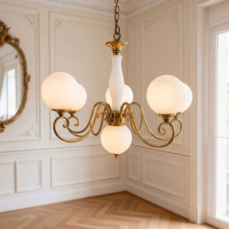 Evelyn Glass Globe Chandelier