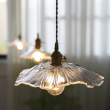 Flower Glass Plug-In Pendant Lamp