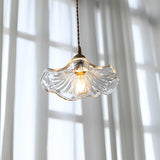 Flower Glass Plug-In Pendant Lamp