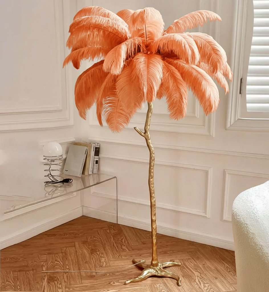 Virel Feather Floor Lamp