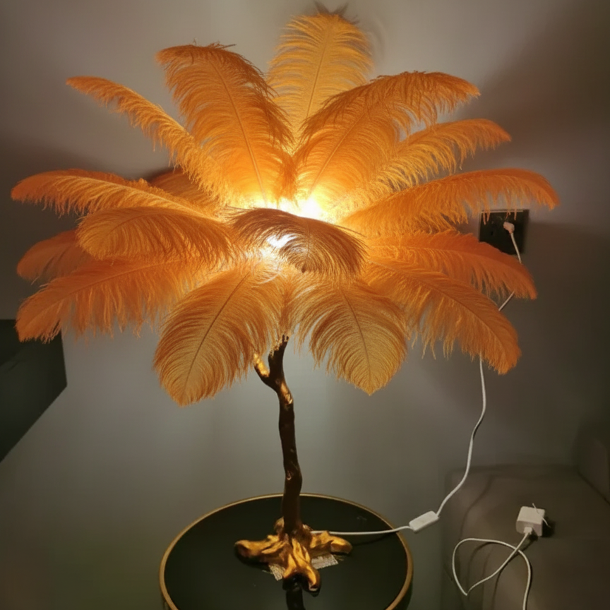 Virel Feather Floor Lamp